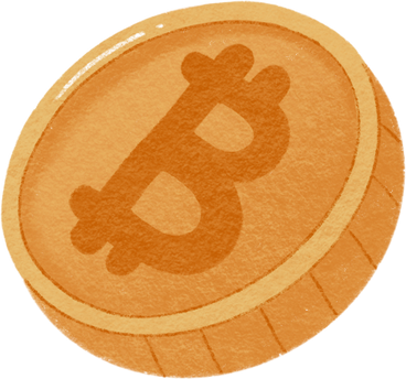 Bitcoin yellow coin в PNG, SVG