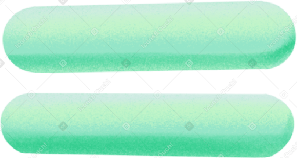 two green thick rounded stripes PNG, SVG