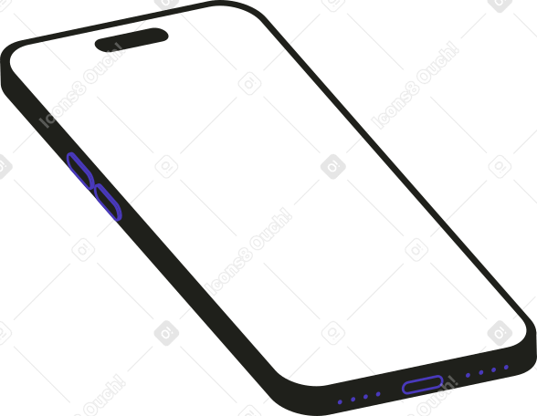 enorme smartphone inclinato PNG, SVG