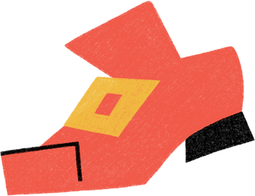 red leprechaun shoe PNG, SVG