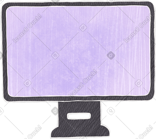 black computer screen PNG, SVG