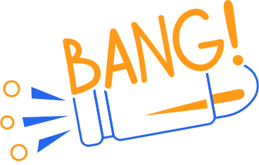 Bang line PNG, SVG