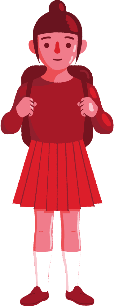 school girl PNG, SVG