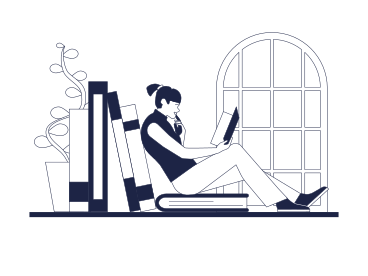 Frau liest ein buch PNG, SVG