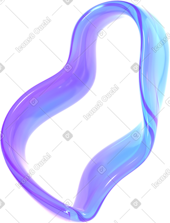 3D 圆形流体形状 PNG, SVG