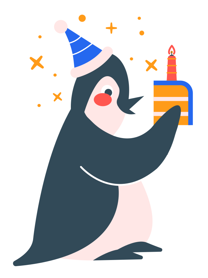 Birthday cake Illustration in PNG, SVG