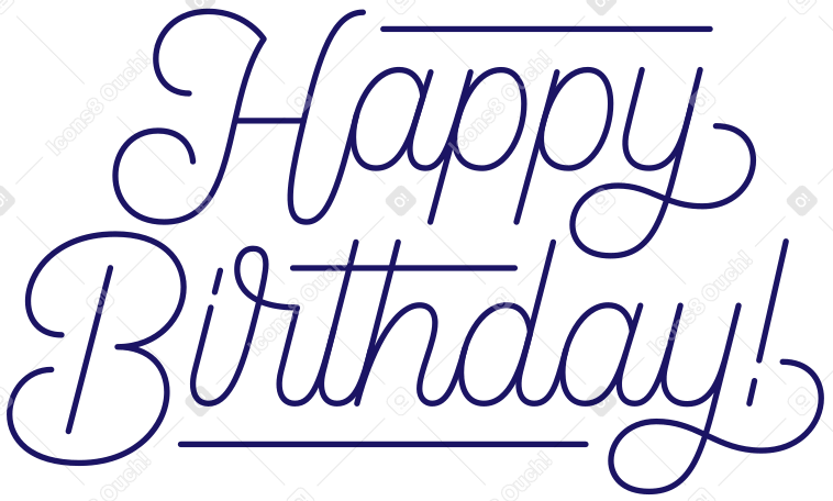 레터링 생일 축하해! PNG, SVG