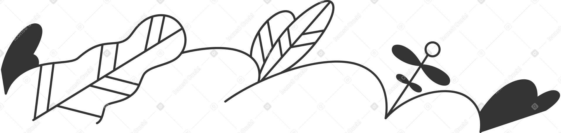 bush Illustration in PNG, SVG