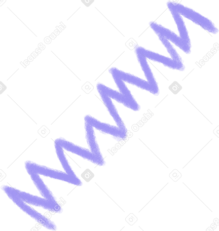 purple zigzag line Illustration in PNG, SVG