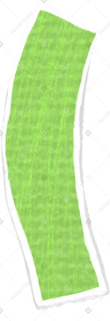 長方形の緑の紙吹雪 PNG、SVG