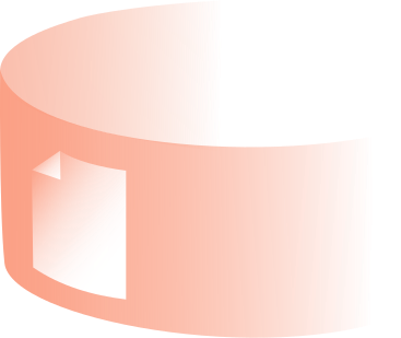 orange curved virtual window PNG, SVG