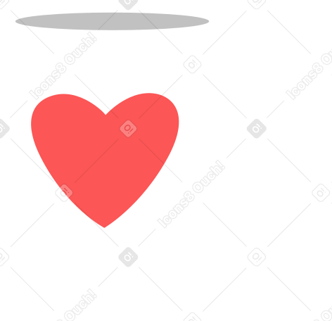white mug with heart Illustration in PNG, SVG