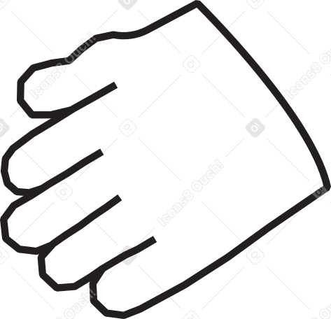 thinking man's hand PNG, SVG