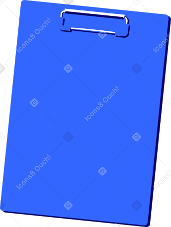 blue clipboard Illustration in PNG, SVG