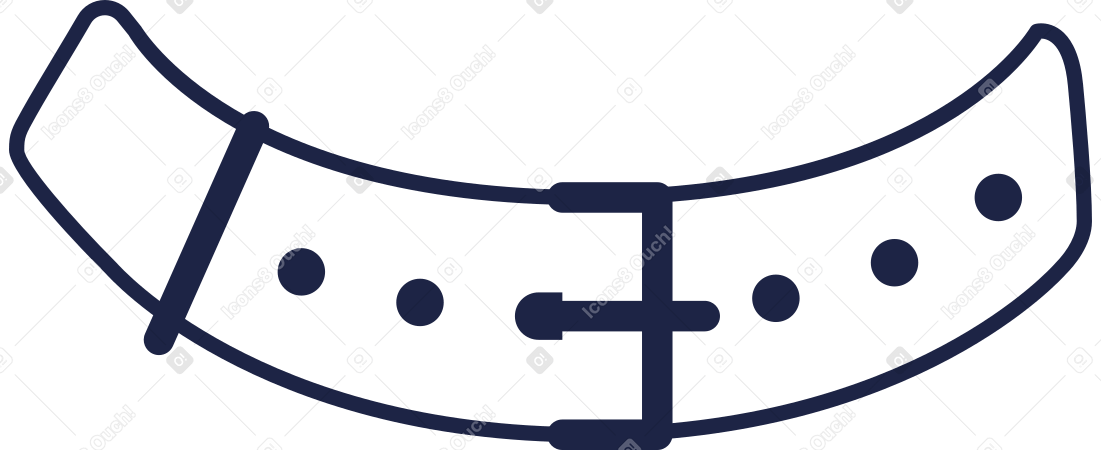 belt for athletic line Illustration in PNG, SVG