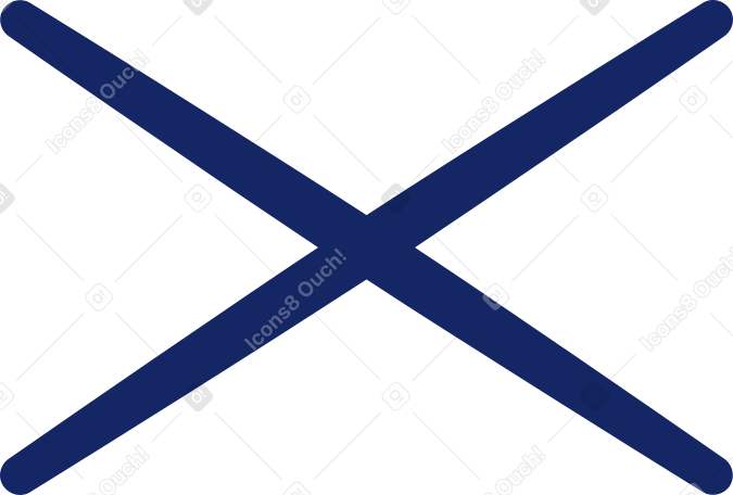 X kreuzen PNG, SVG