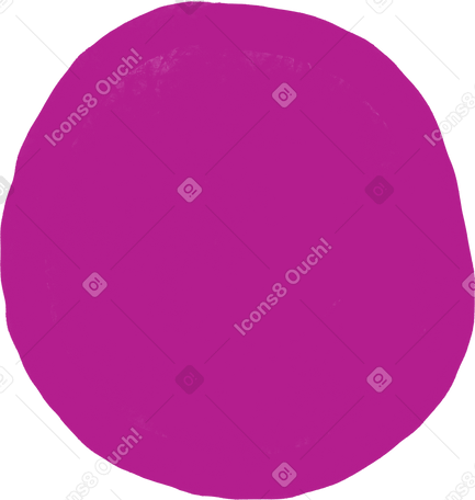 pink round bubble PNG、SVG