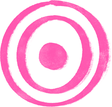 Pink target PNG, SVG