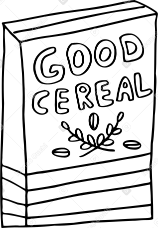 box of cereal PNG, SVG