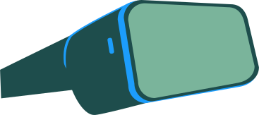green virtual reality glasses PNG, SVG