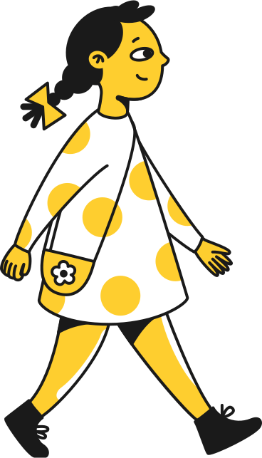 kid with a purse PNG, SVG