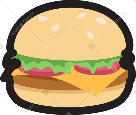 ハンバーガー PNG、SVG