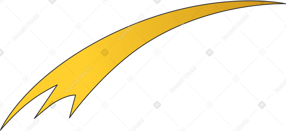 yellow swish PNG, SVG