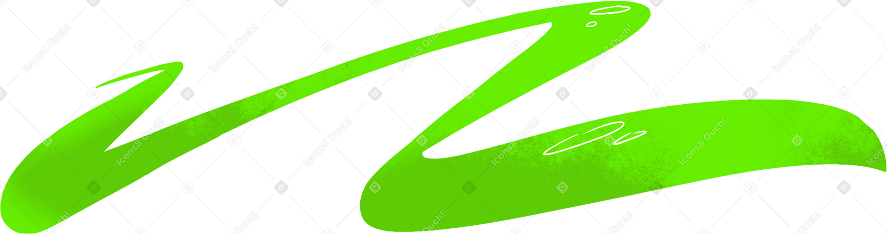 green decorative line PNG、SVG