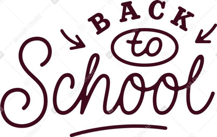 lettering back to school PNG, SVG