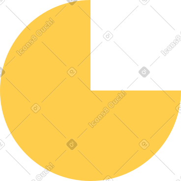 Yellow chart shape PNG, SVG