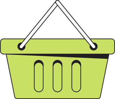 empty shopping basket PNG, SVG