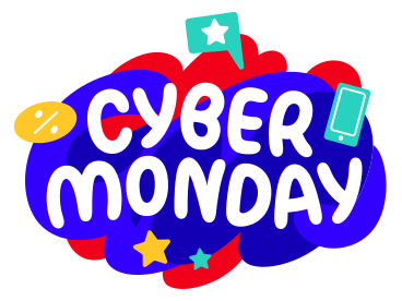 Cyber monday lettering PNG, SVG