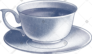 Cup with saucer PNG, SVG