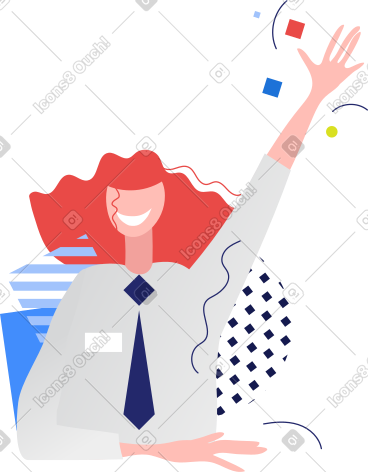 Waving woman PNG, SVG