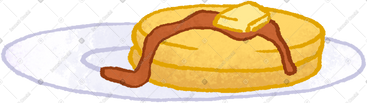 Plate with pancakes PNG, SVG