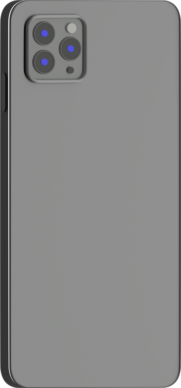 backside of a grey phone PNG, SVG