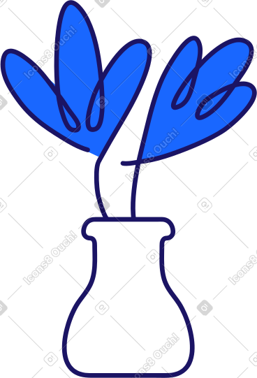 Vase with flowers PNG, SVG