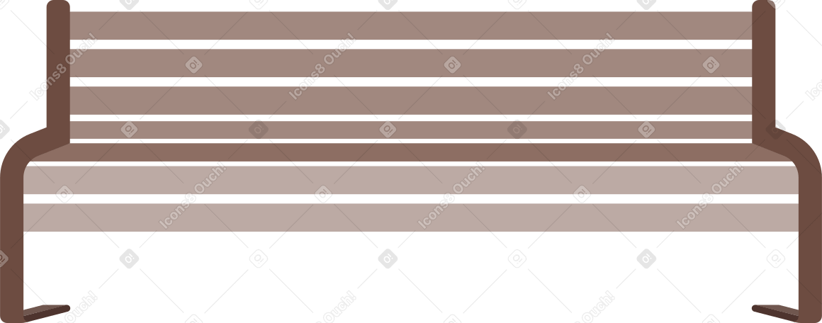 bench Illustration in PNG, SVG