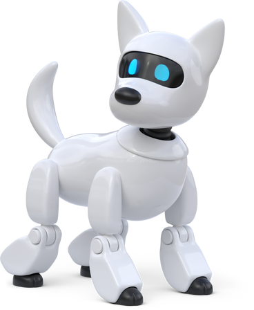 front view of a robot dog PNG, SVG
