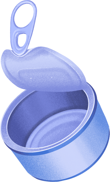 empty tin can PNG, SVG