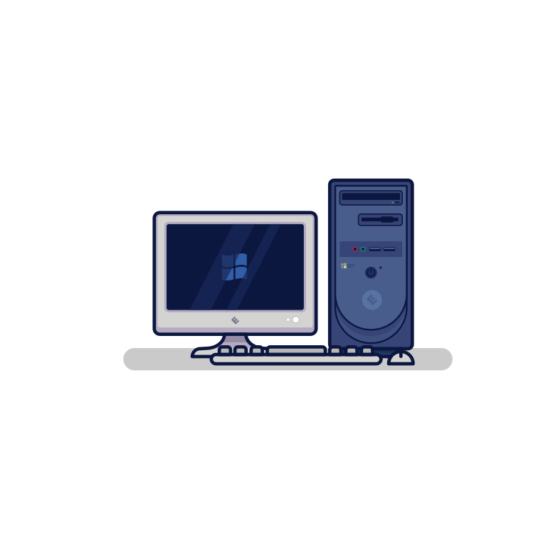 Immagine Vettoriale Desktop in PNG e SVG in stile | Illustrazioni Icons8