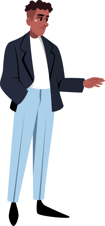 man standing with his arm outstretched PNG, SVG