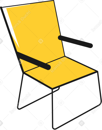 chaise pliable PNG, SVG