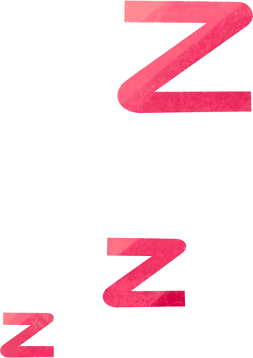 pink symbol sleep PNG, SVG