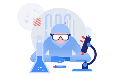 Scientist creating a vaccine PNG, SVG