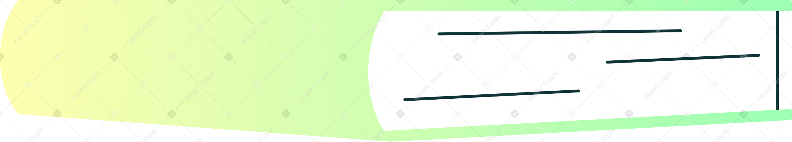 Наклоненная зеленая книга в PNG, SVG