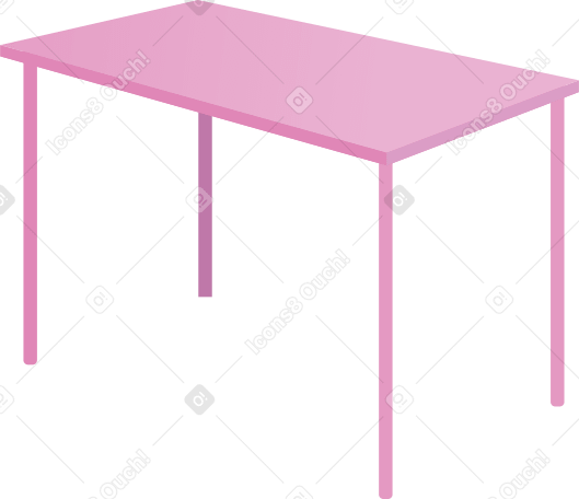 table with legs in perspective PNG, SVG
