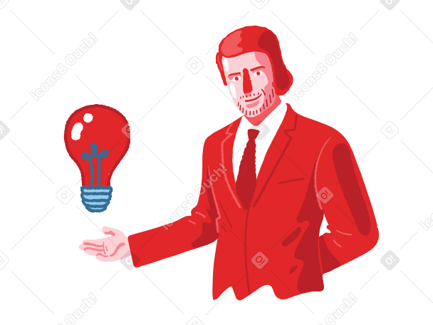 Business idea Illustration in PNG, SVG