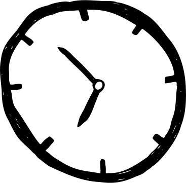 Analog clock PNG, SVG