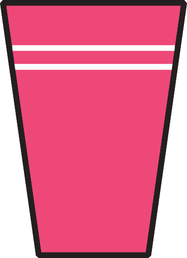 cup with two stripes PNG, SVG